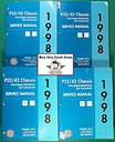 1998 Chevrolet/GMC P32/P42 Front Engine Motorhome and Commercial Chassis Shop Repair Maintenance Service Manual 4 Vol. Set