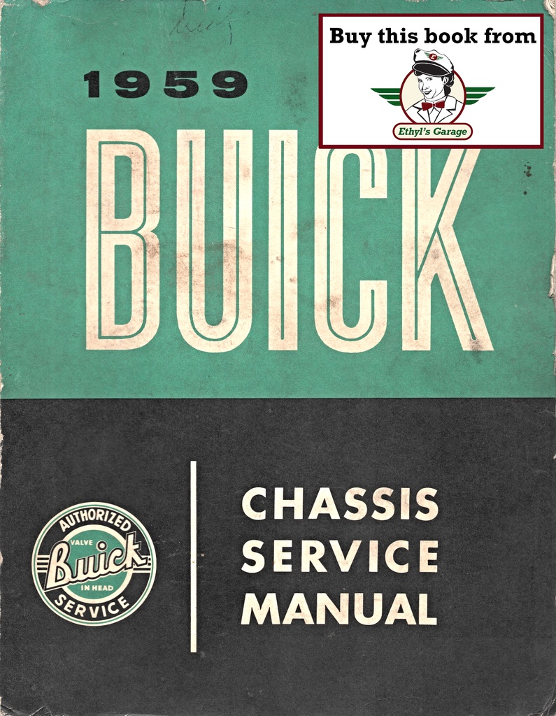 1959 Buick Factory Repair Maintenance Shop Chassis Service Manual