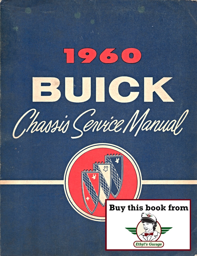 1960 Buick Factory Repair Maintenance Shop Chassis Service Manual