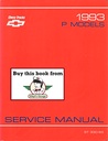 1993 Chevrolet P3 & P/G Models Front Engine Motorhome and Commercial Chassis Shop Repair Maintenance Service Manual