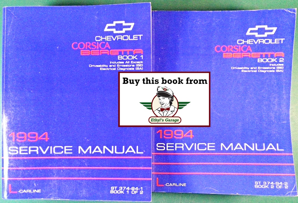 1994 Chevrolet Corsica/Beretta L-Platform Shop Maintenance Repair Service Manual 2 Vol Set