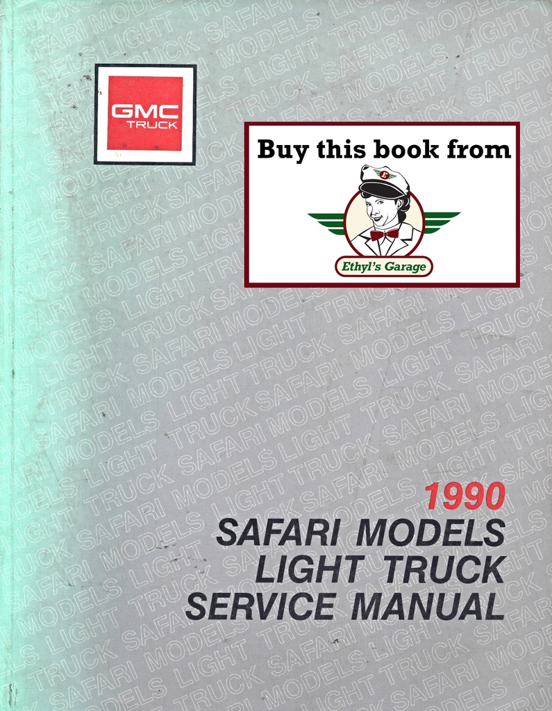 1990 GMC Safari M/L Van Service Shop Manual
