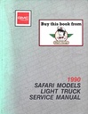 1990 GMC Safari M/L Van Factory Service Shop Repair Manual