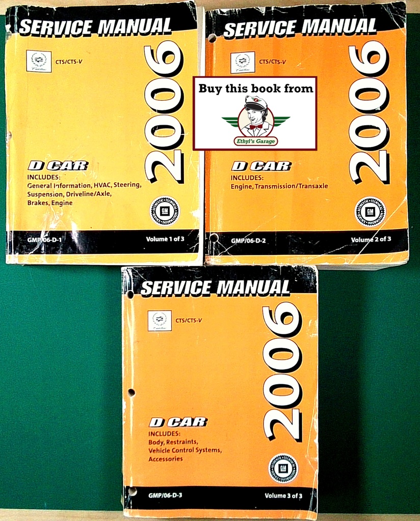 2006 Cadillac CTS/CTS-V D Car Service Manual 3 Vol. Set