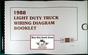 1988 Chevrolet Light Duty Truck Wiring Diagrams Booklet Large Format