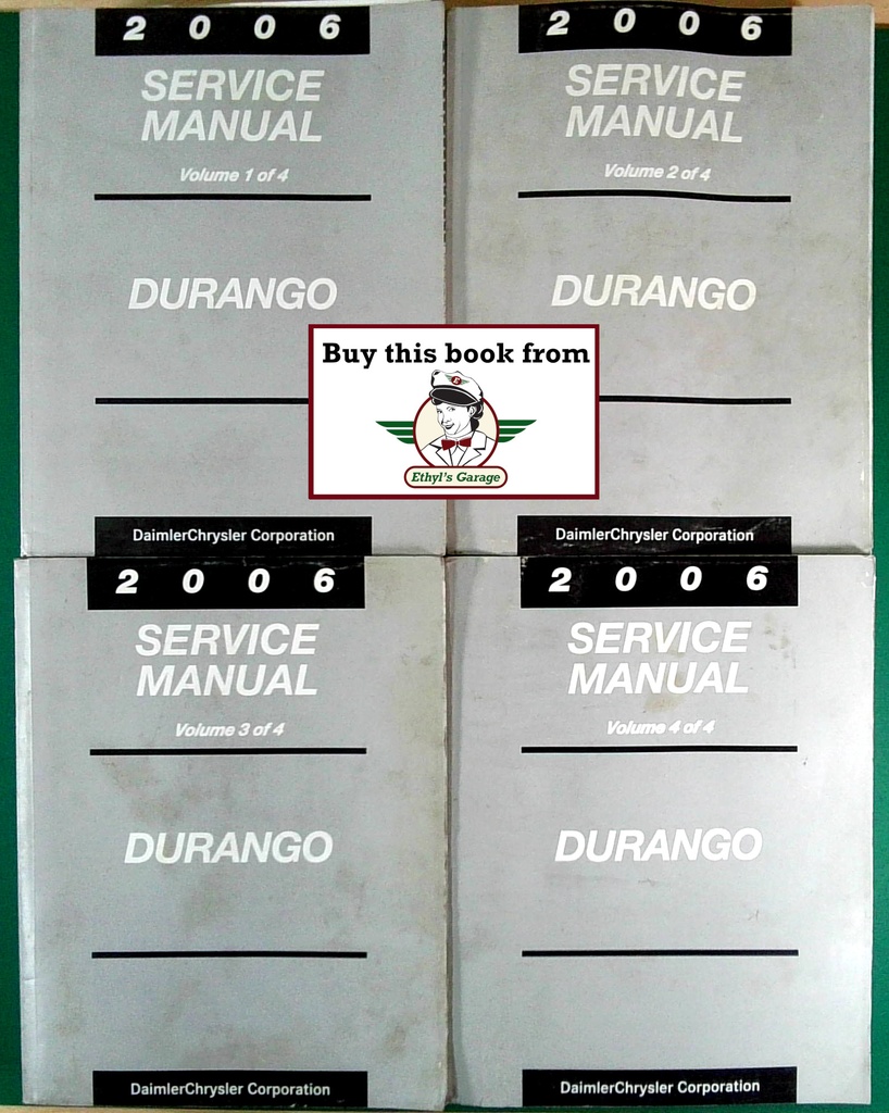 2006 Dodge Durango Shop Repair Maintenance Service Manual 4 Vol. Set