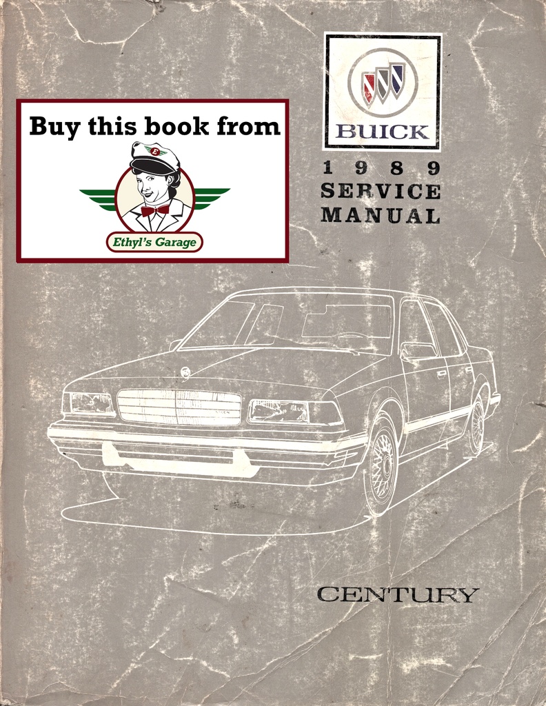 1989 Buick Century OEM Shop Service Repair Manual