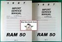 1987 Dodge RAM 50 Pickup Truck Shop Maintenance Repair Service Manual Set