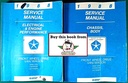 1988 Dodge/Plymouth Ram Van, Caravan, & Voyager Front-Wheel-Drive Van/Wagon Shop Repair Service Manual 2 Vol. Set 