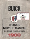 1980 Buick Factory Repair Maintenance Shop Chassis Service Manual All Series