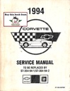 1994 Chevrolet Corvette Preliminary Factory Shop Service Repair Manual