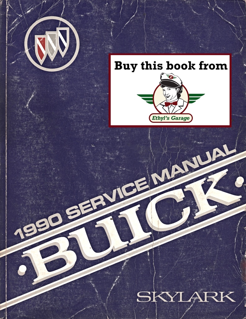 1990 Buick Skylark OEM Factory Shop Service Repair Manual
