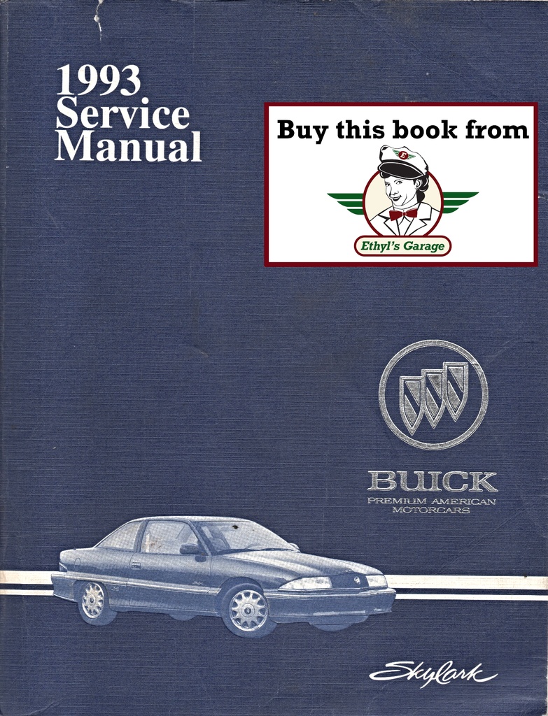 1993 Buick Skylark OEM Shop Service Repair Manual