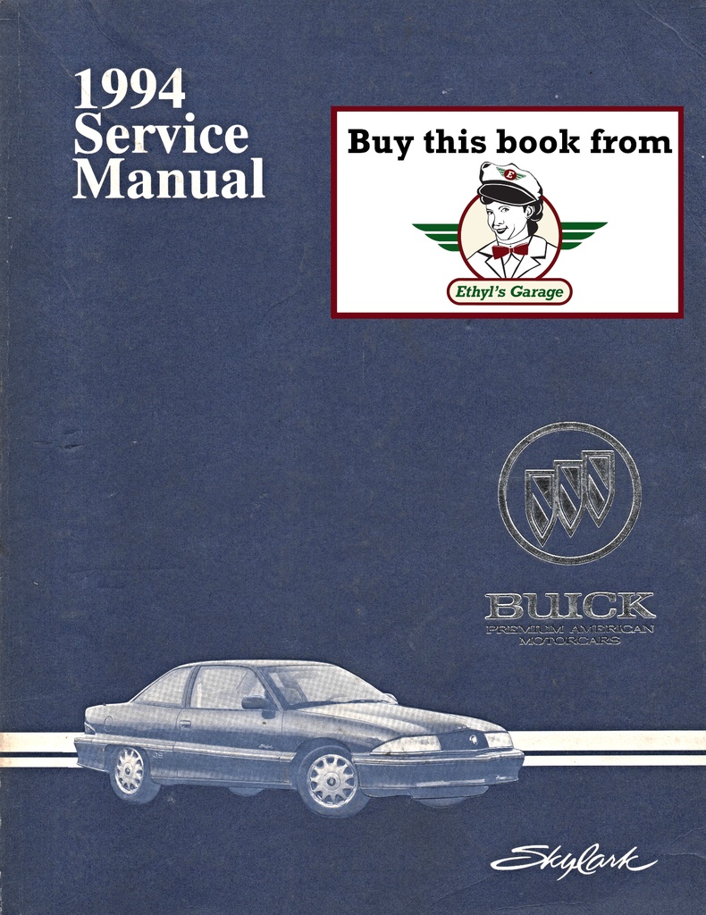 1994 Buick Skylark OEM Shop Service Repair Manual