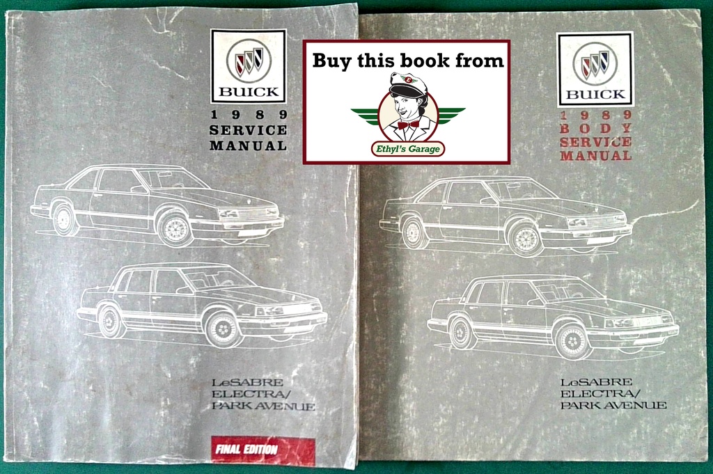 1989 Buick Le Sabre/Electra/Park Avenue OEM Shop Service Repair Manual Set