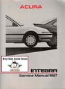 1987 Acura Integra RS LS Original OEM Factory Shop Maintenance Repair Service Manual