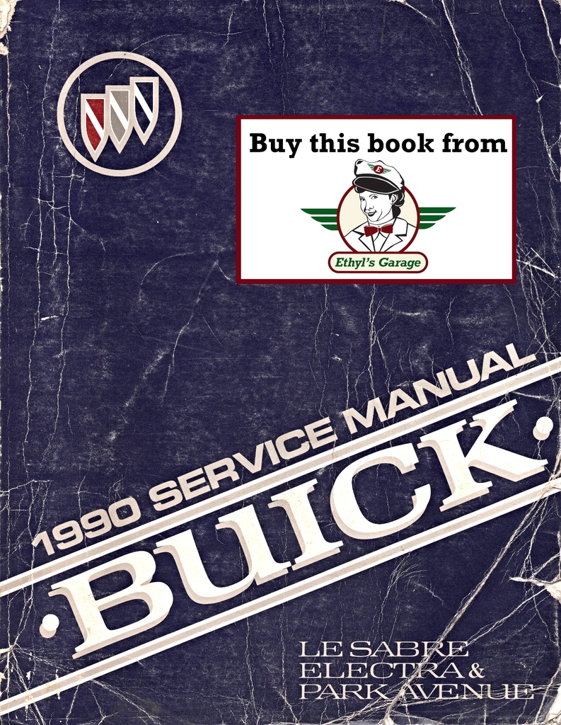 1990 Buick Le Sabre/Electra/Park Avenue OEM Shop Service Repair Manual