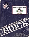 1990 Buick Le Sabre/Electra/Park Avenue OEM Shop Service Repair Manual