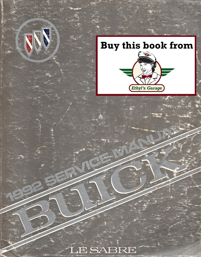 1992 Buick Le Sabre OEM Shop Service Repair Manual