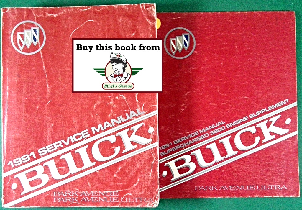 1991 Buick Park Avenue & Park Avenue Ultra OEM Shop Service Repair Manual Set