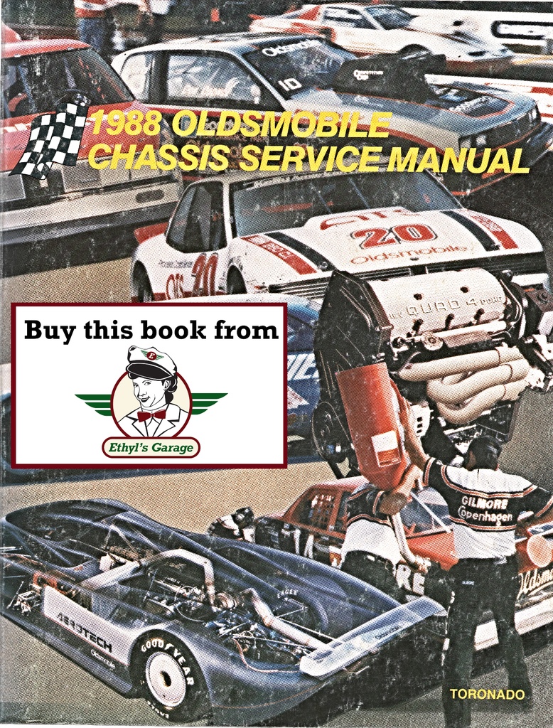 1988 Oldsmobile Toronado OEM Shop Service Repair Chassis Manual