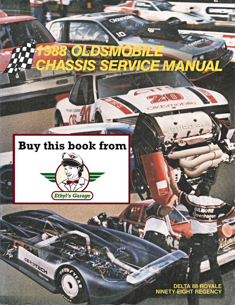1988 Oldsmobile Delta 88 Ninety-Eight OEM Shop Service Repair Chassis Manual