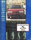 1989 Oldsmobile Cutlass Calais OEM Factory Shop Service Repair Manual