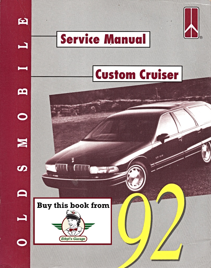 1992 Oldsmobile Custom Cruiser OEM Shop Service Repair Maintenance Manual
