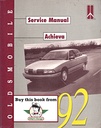 1992 Oldsmobile Achieva OEM Factory Shop Service Repair Manual