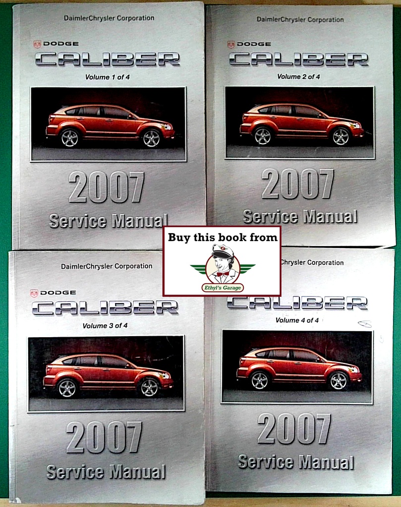 2007 Dodge Caliber Original OEM Shop Repair Maintenance Service Manuals Complete 4 Vol. Set