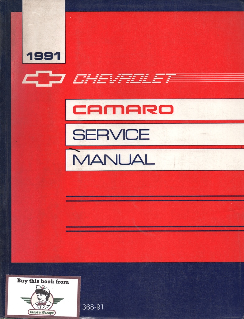 1991 Chevrolet Camaro Original OEM Factory Shop Service Repair Manual