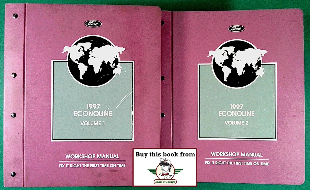 1997 Ford Econoline Van Original OEM Factory Shop Repair Maintenance Service Manual Complete 2 Vol. Set