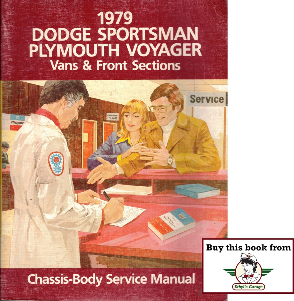 1979 Dodge Sportsman and Plymouth Voyager Full-Size Van Factory Shop Repair Service Manual