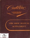 1958 Cadillac Shop Service Repair Manual Supplement