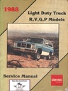 1988 GMC R,V,G,P Light Duty Truck OEM Factory Shop Repair Service Maintenance Manual