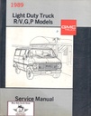 1989 GMC R/V,G,P Light Duty Factory Shop Repair Service Manual--Pickup, Suburban/Jimmy, Rally/Vandura, Motorhome, Forward Control
