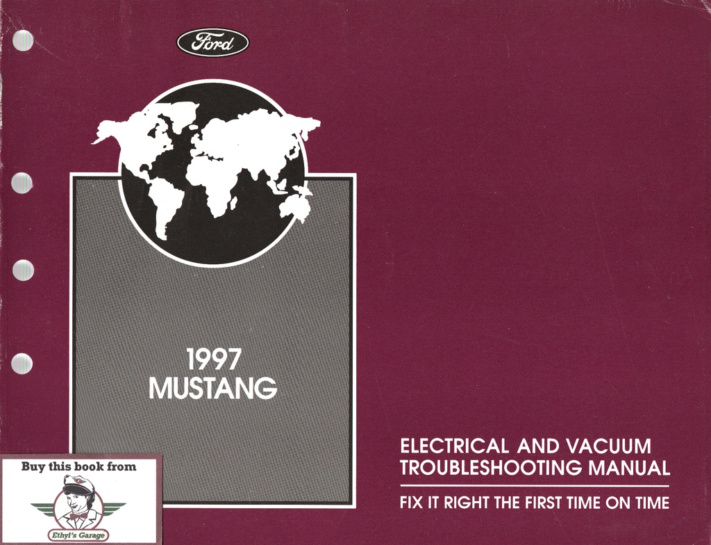 1997 Ford Mustang Electrical & Vacuum Troubleshooting Wiring Diagrams Shop Service Repair Manual EVTM