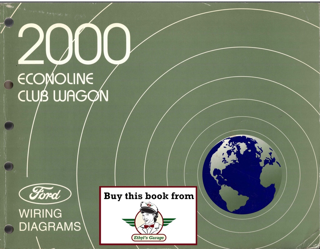 2000 Ford Truck Econoline & Club Wagon Electrical Troubleshooting Wiring Diagrams Shop Service Repair Manual