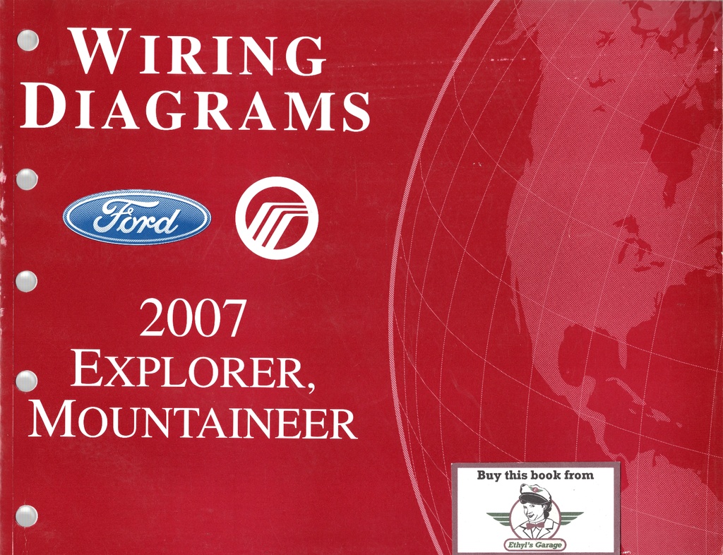 2007 Ford Explorer Mercury Mountaineer Electrical Wiring Diagrams Shop Service Repair Manual