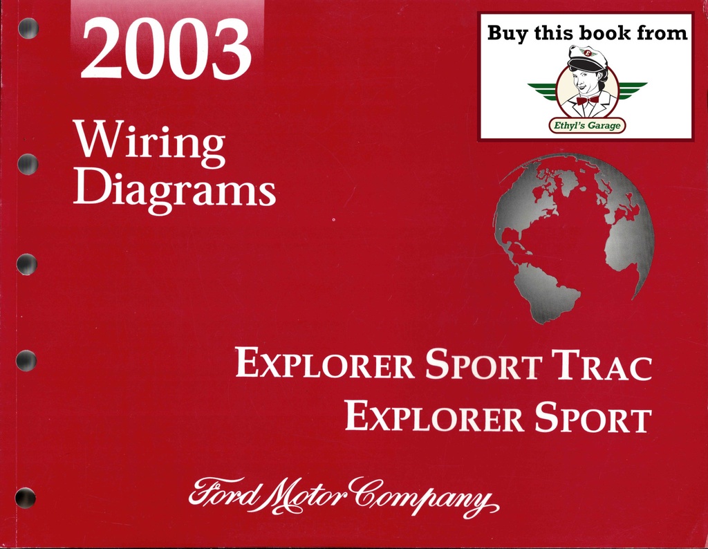 2003 Ford Explorer Sport Trac and Ford Explorer Sport Electrical Wiring Diagrams Shop Service Repair Manual