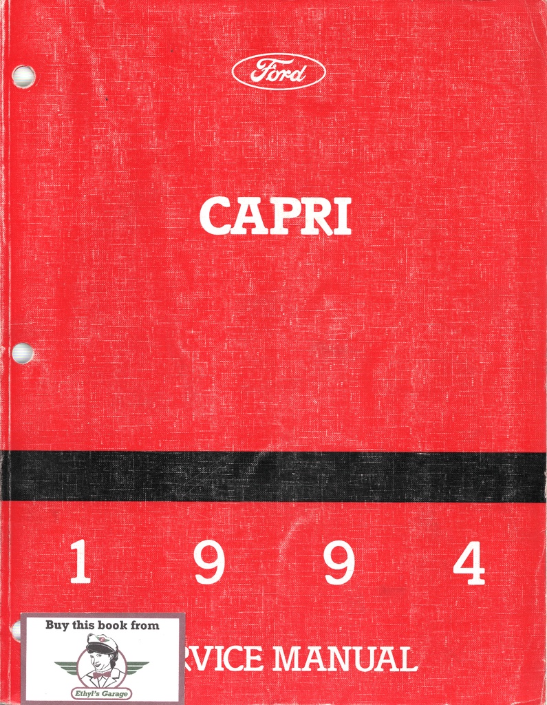 1994 Mercury Capri Original OEM Shop Repair Maintenance Service Manual
