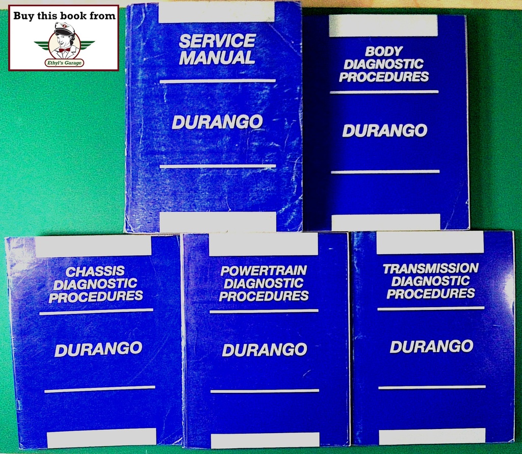 2002 Dodge Durango Service & Diagnostic Shop Repair Manuals Complete 5 Vol. Set