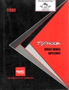 1993 GMC Typhoon Factory Shop Service Repair Manual Supplement