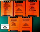 2000 Jeep Grand Cherokee Shop Repair & Diagnostic Service Manuals Complete Set