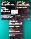 1983 Ford Mustang Mercury Capri Thunderbird Turbo Coupe Factory OEM Shop Repair Maintenance Service Manual 3 Vol. Set