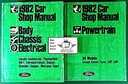 1982 Ford Mustang Mercury Capri Thunderbird Factory OEM Shop Repair Maintenance Service Manual 2 Vol. Set