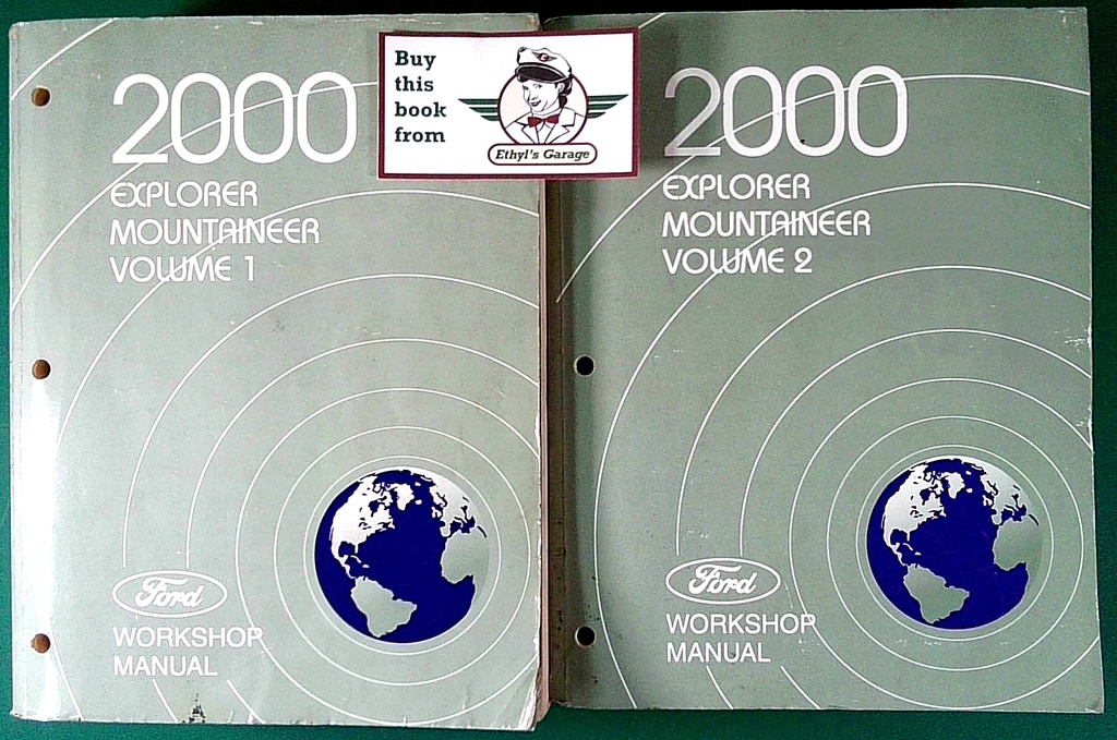 2000 Ford Explorer/Mercury Mountaineer Original OEM Factory Shop Service Workshop Manual 2 Vol Set