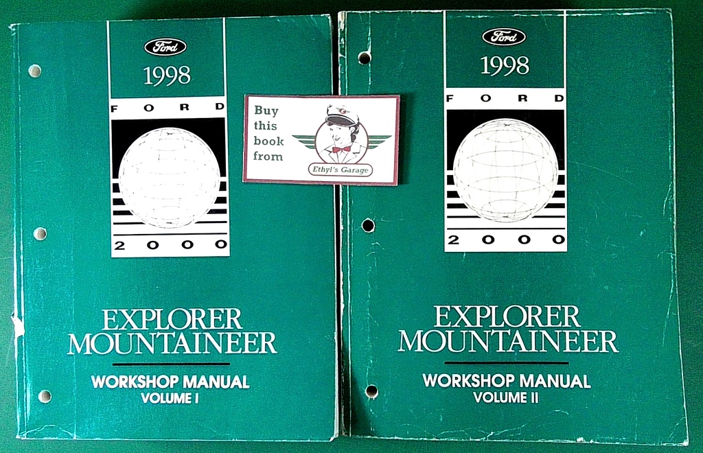 1998 Ford Explorer & Mercury Mountaineer  Factory Shop Service Workshop Manual 2 Vol Set