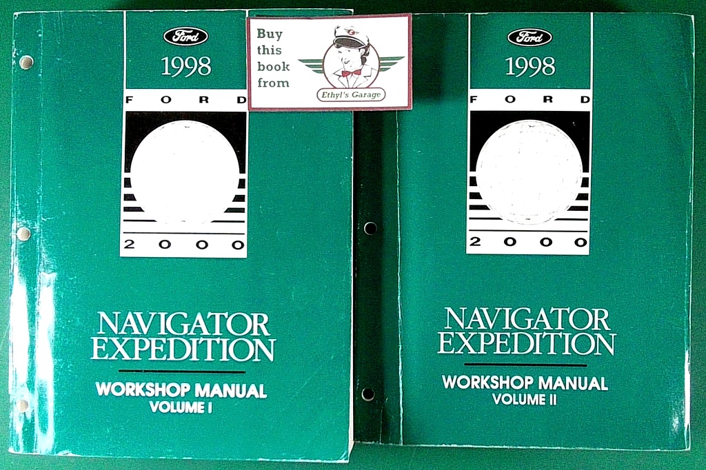 1998 Ford Expedition and Lincoln Navigator Original OEM Factory Shop Repair Service Workshop Manual Complete 2 Vol. Set