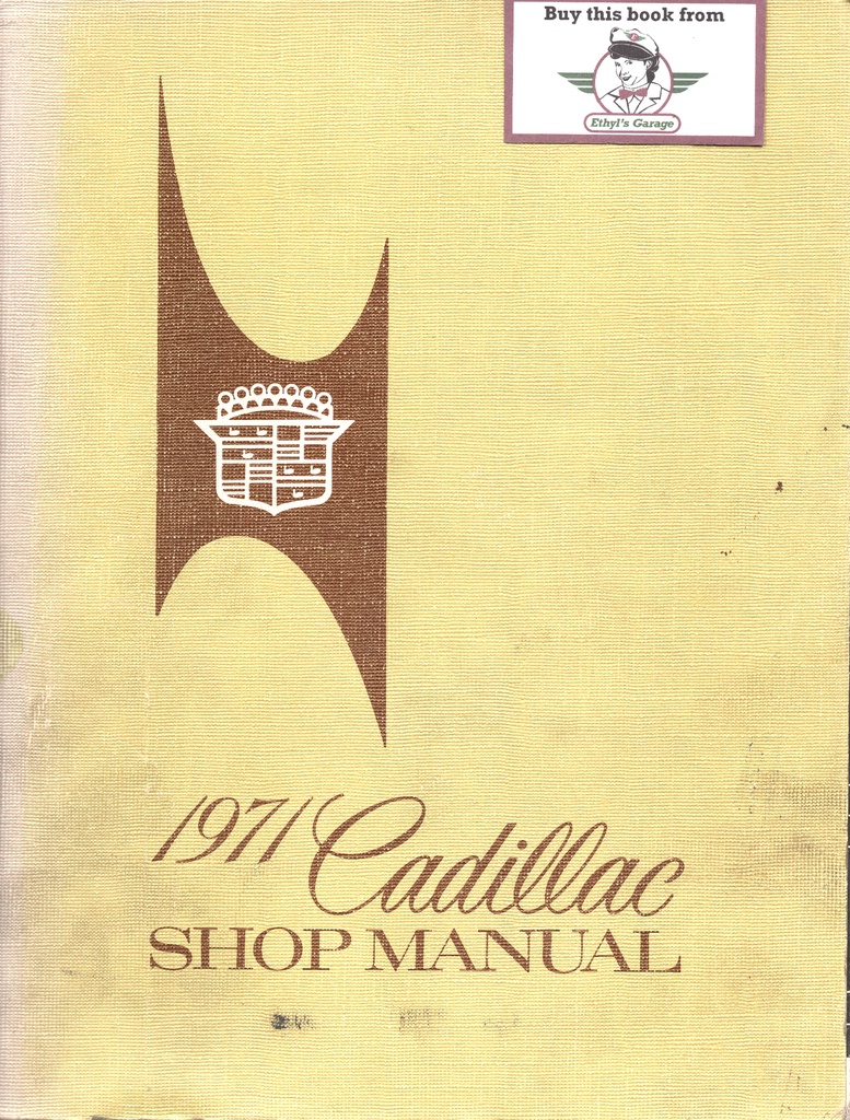 1971 Cadillac Shop Service Repair Manual